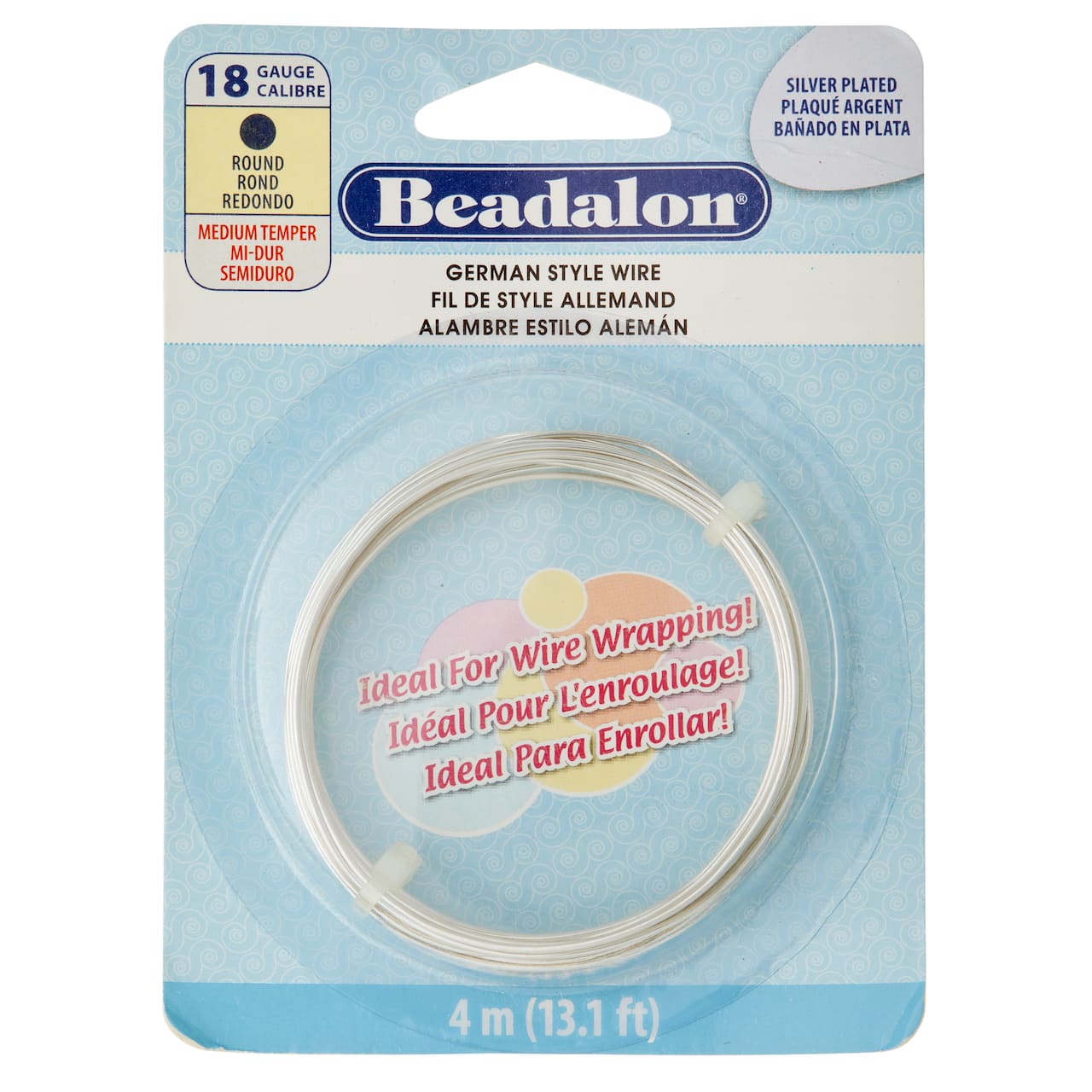 Beadalon® German Style Wire, Round, 18 Gauge